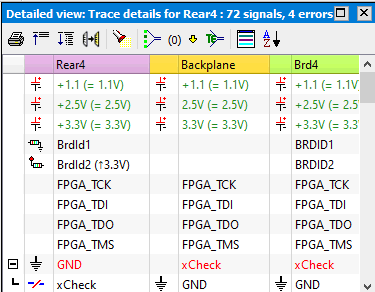 Traceview with pull-down and pull-up resistors