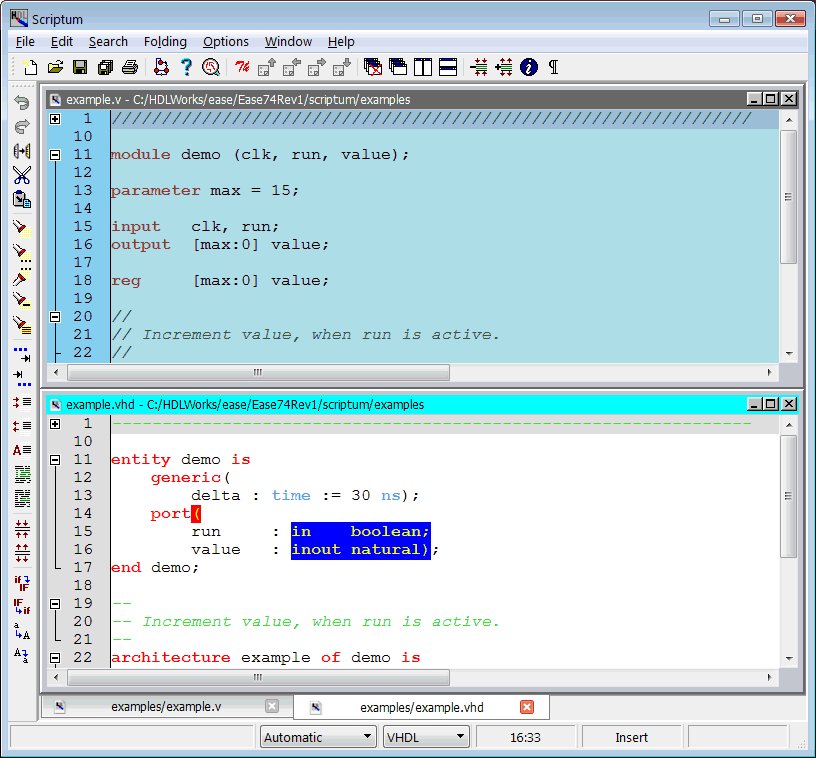 Scriptum HDL Editor